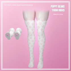 Puppy Beans Thigh Highs – Rigged VRChat Asset E-Girl