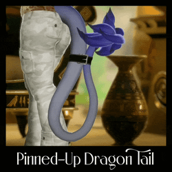 Pinned-Up Dragon Tail - VRChat Tail