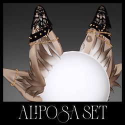 Aliposa Set - VRChat Tail and Ears Set