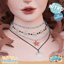 NITRO FREE Shoreline Treasures Necklace Set - Summer/Beach - EGirl