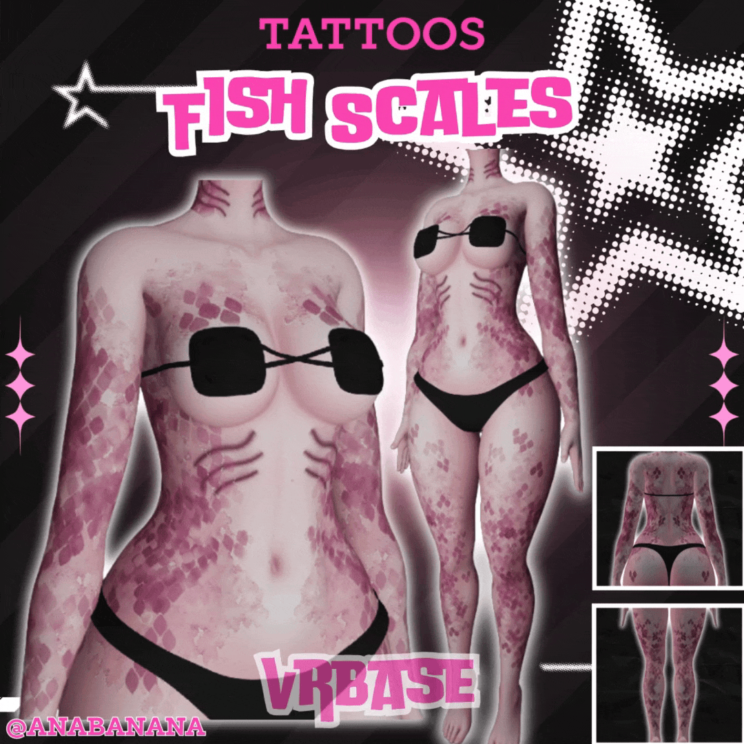 🐠 Scales Tatts | Multi-Base Compatible