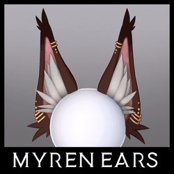 Myren Ears - VRChat Big Caracal Furry Ears