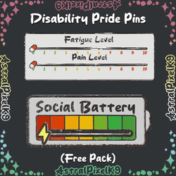 ★ Disability Pride Badges 🦴