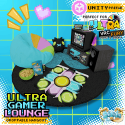 ULTRA Gamer Lounge - 00's Retro Hangout - Unity Prefab