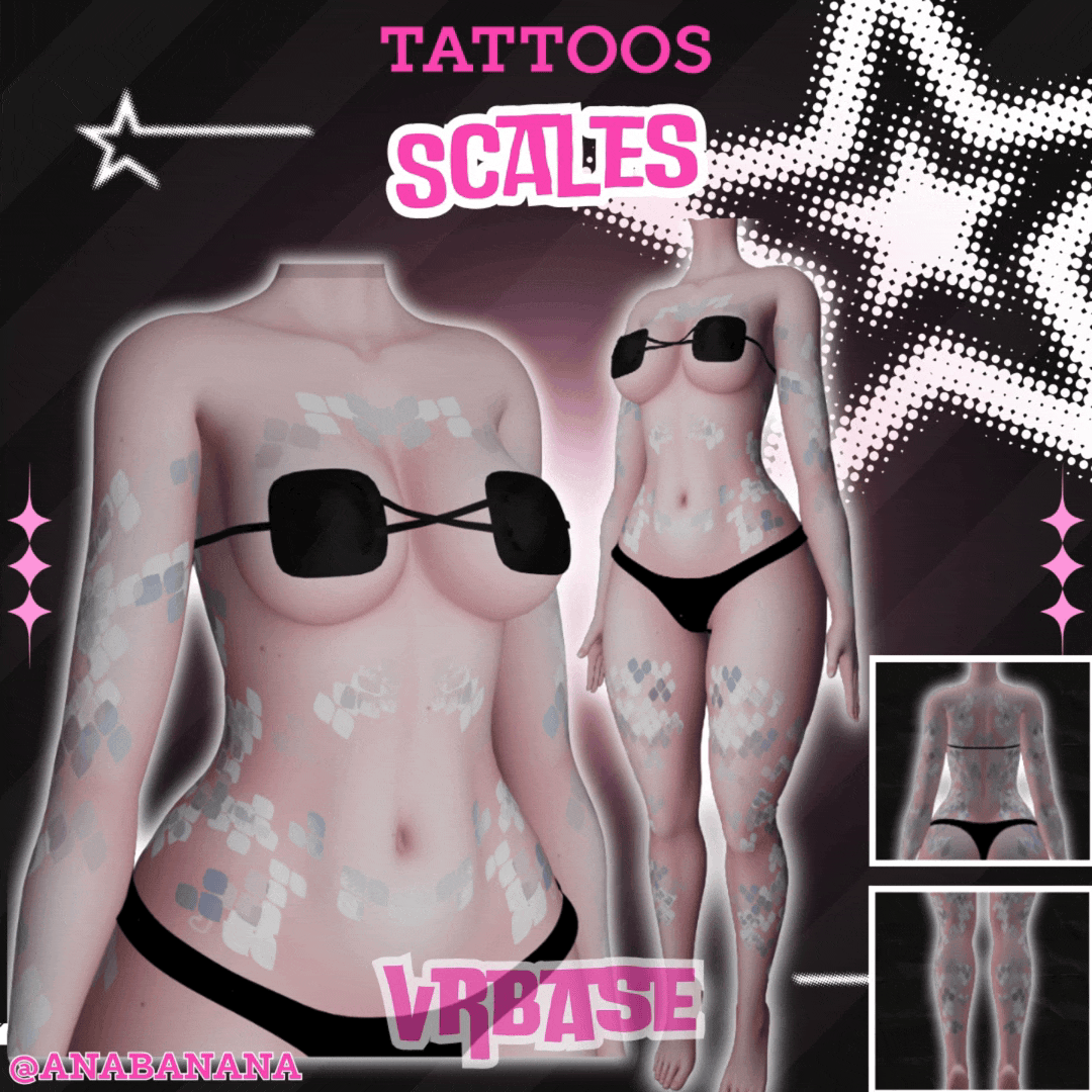 🐟 Scales Tatts | Multi-Base Compatible