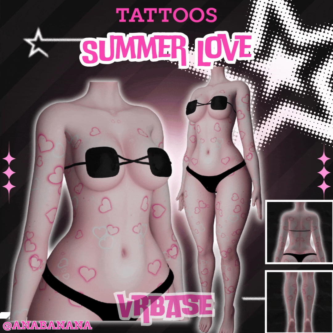 ❤️ Summer Love Tatts | Multi-Base Compatible
