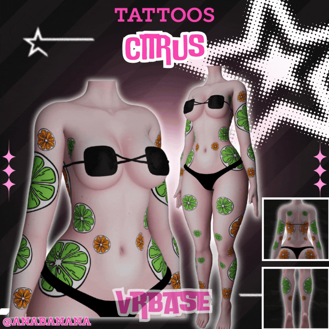 🍊 Citrus Tatts | Multi-Base Compatible