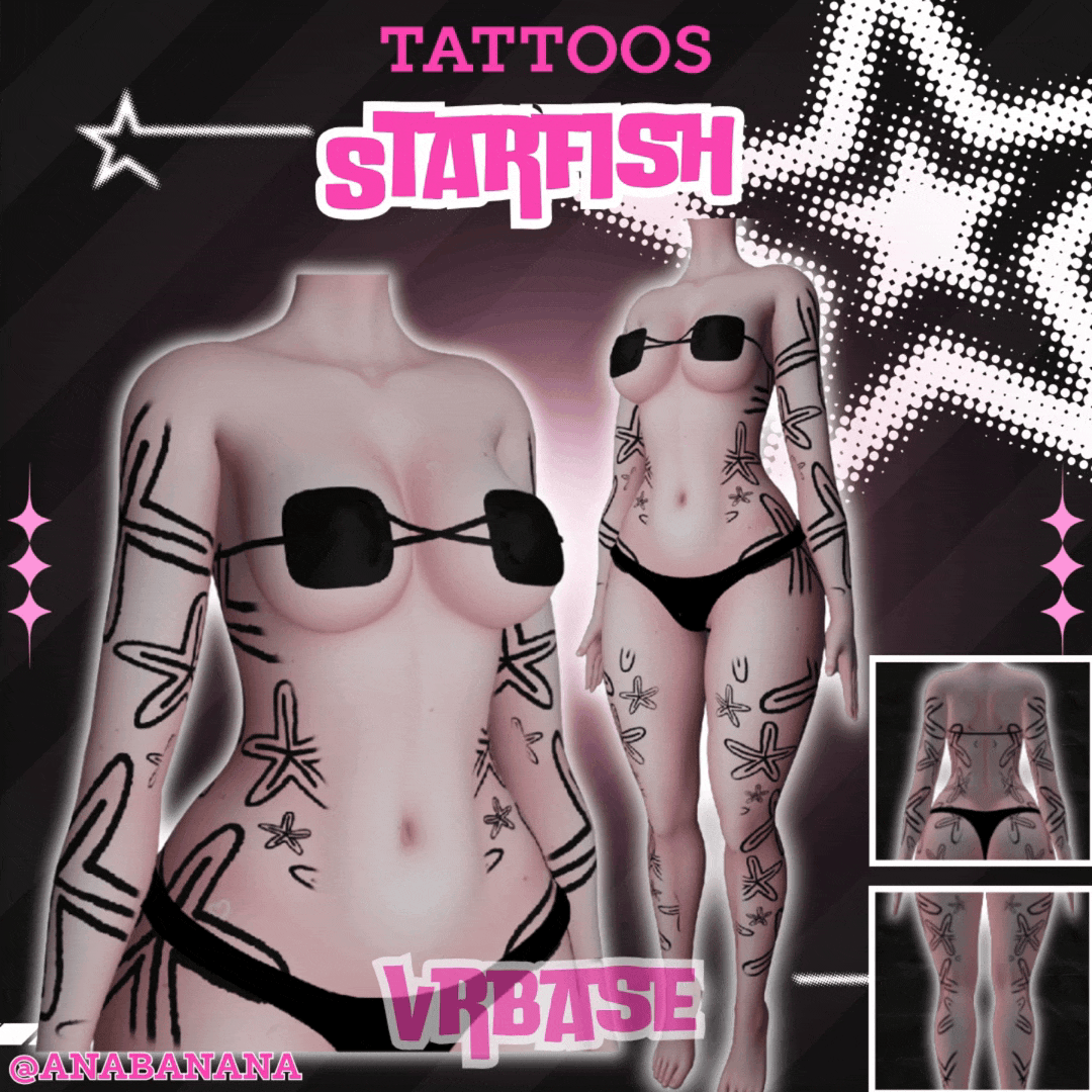 🌊 Starfish Tatts | Multi-Base Compatible