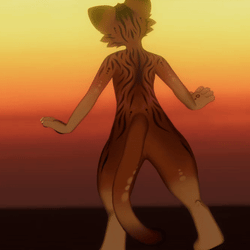 ⚚STRIPED FOSSA TEXTURE FOR MAYU TORA! OLD⚚