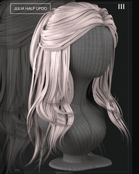 JULIA HALF UPDO PONYTAIL HAIR