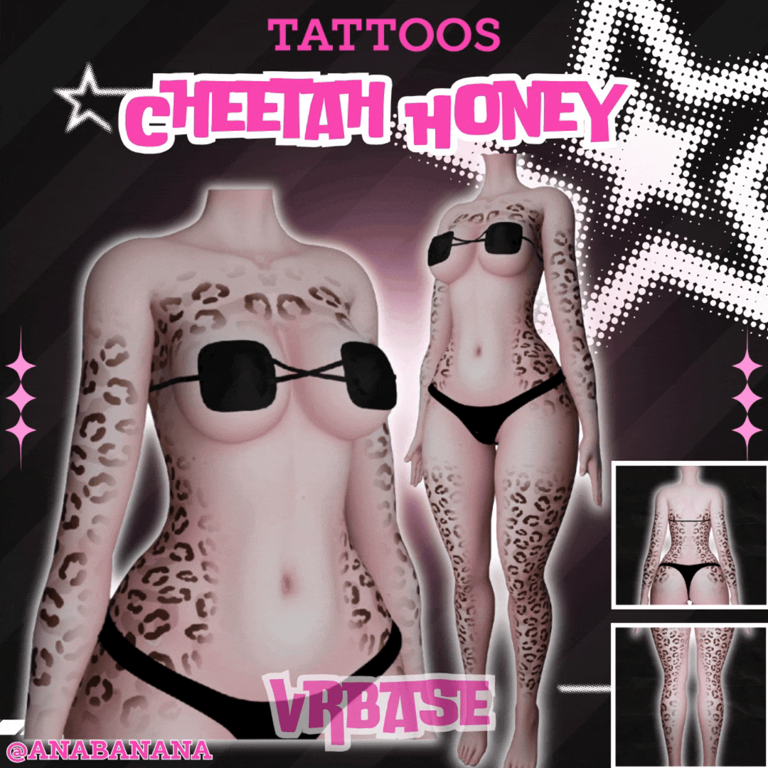 🍯 Cheetah Honey Tatts | Multi-Base Compatible