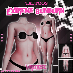 ☀️ Extreme Sunburn Tatts | Multi-Base Compatible