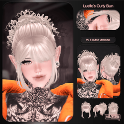 "Luella's Curly Bun" — Hair for VRChat