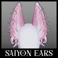 Saiyon Ears - VRChat Punk / Pierced Furry Ears