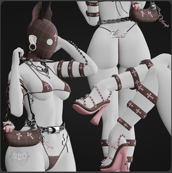 ' provocative doberman ' set