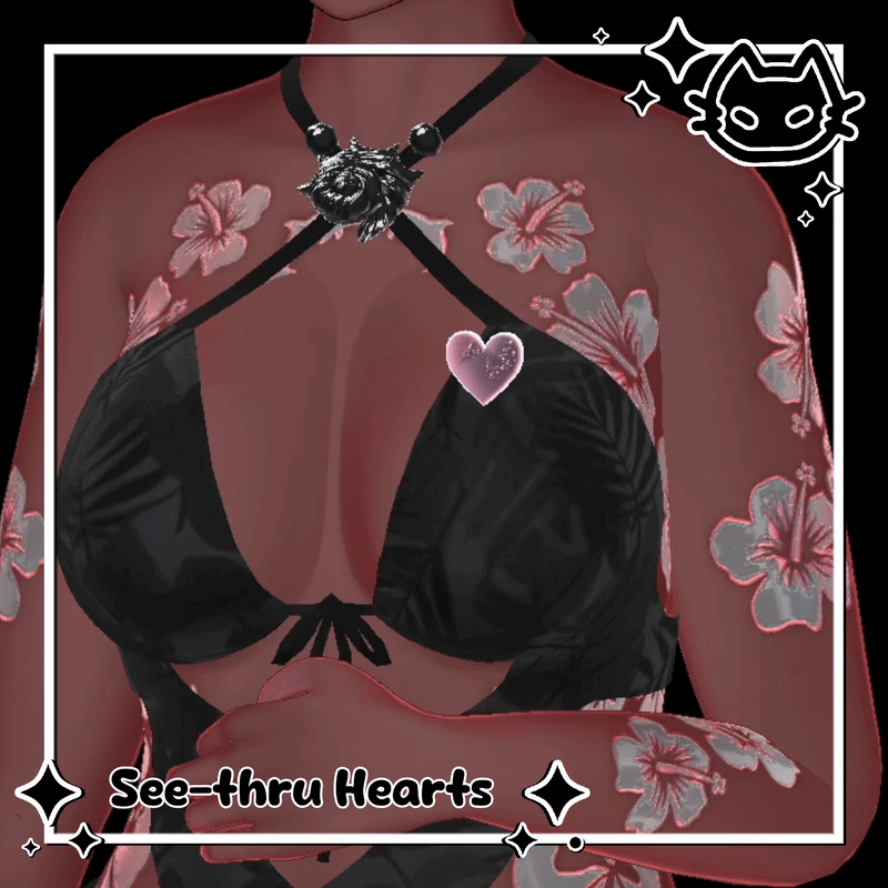❤︎ See-Thru Heart Pack ❤︎ Animated Chest heart ❤︎ Angel / Coffin / Kitty / Heart ❤︎