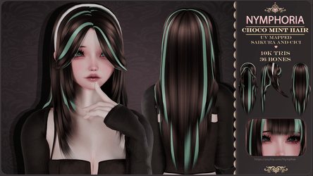 Choco Mint Hair - VRChat Hair