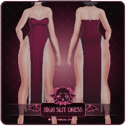 High Slit Dress - VRChat