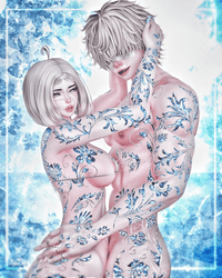 Blue Mirage - 4k Body Texture - Couple