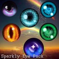 6 Sparkly eye textures with color variations (FREE FOR NITRO BOOSTERS)