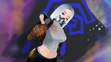 Graffiti Girl (FREE Vrchat Avatar)