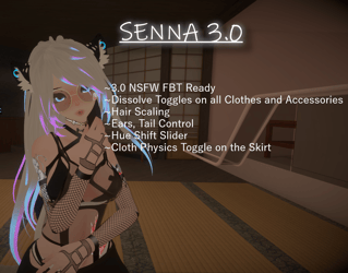 Senna 3.0 Vrchat Avatar dynamic bones