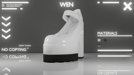︱Simple White Heeled Platforms