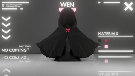 ︱Black Cat Hood Coat