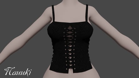Laced top.
