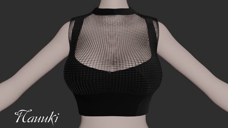 Fishnet top.