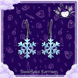 ☽ Elfie's Snowflake Earrings ☾