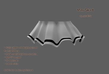 ♡ Short Skirt (3D Asset)