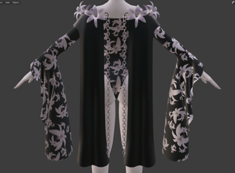 Lily Flower Spring Bodysuit - Rigged FBX - Commercial use *2022*