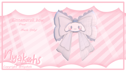 Cinnamoroll bow [ FREE ]