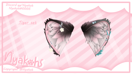 Pastel Tiger Set ₍ ᐢ.ˬ.ᐢ₎˚