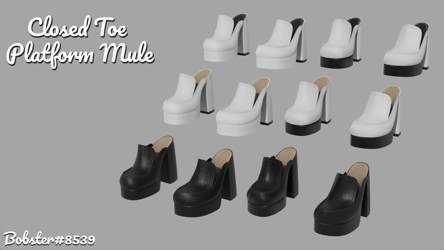 Closed Toe Platform Mule