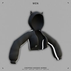 CROPPED HOODIE HORNS