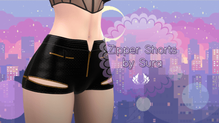 Zipper Shorts by Sura