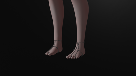 Feet Chain Harness "Just Admit"