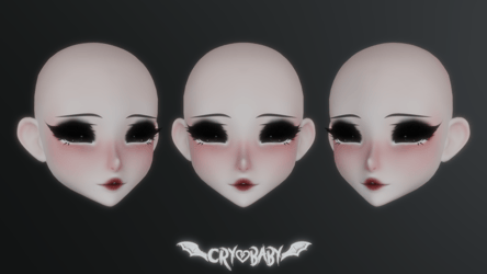 Soft Grunge Goth Face Texture