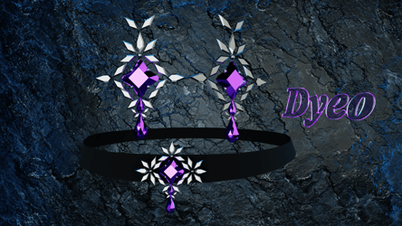 Goth Amethyst  Set