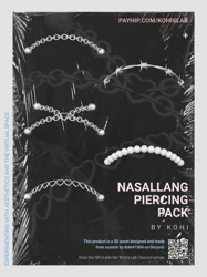 nasallang nose piercing pack