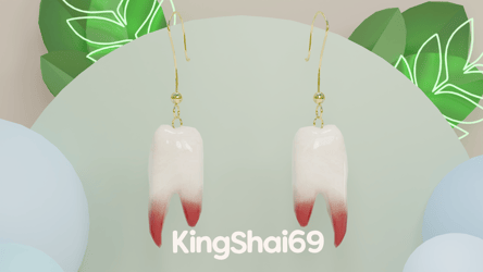Teeth earrings