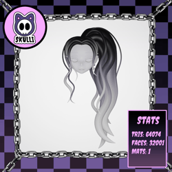 [Free] Wavy Side Ponytail