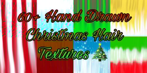 60+ Hand Drawn Christmas Hair Textures