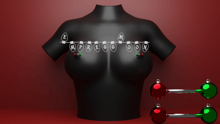 Ornament Nipple Piercings