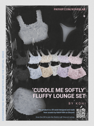 'cuddle me softly' fluffy lounge set