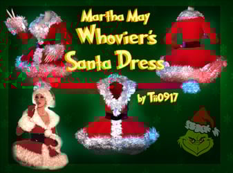 Martha May Whovier's Santa Dress