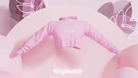 Cropped male hoodie (4 bases)