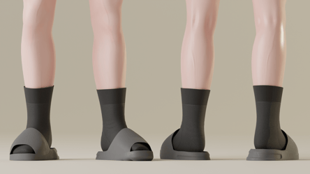 ' S & C ' Slacks + Socks